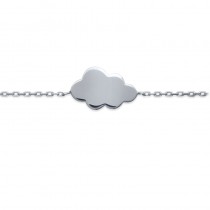 Jolie petit bracelet nuage en argent 925.
